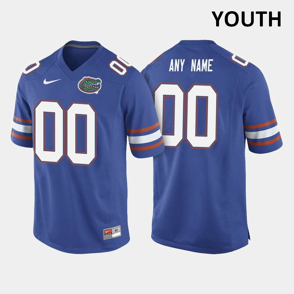 NCAA Florida Gators Customize Youth #00 Nike Royal Blue Elite Stitched Authentic College Football Jersey LXU2364RK